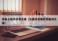 定制小程序开发方案（小程序定制开发解决方案）