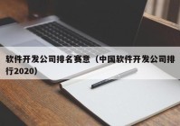 软件开发公司排名赛意（中国软件开发公司排行2020）