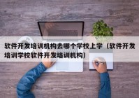 软件开发培训机构去哪个学校上学（软件开发培训学校软件开发培训机构）