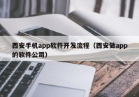 西安手机app软件开发流程（西安做app的软件公司）